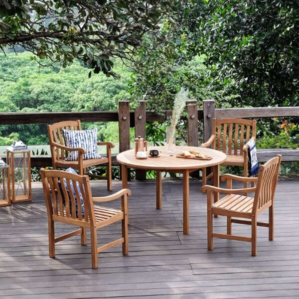 Cambridge Casual Vermont Teak Wood Outdoor Dining Chair