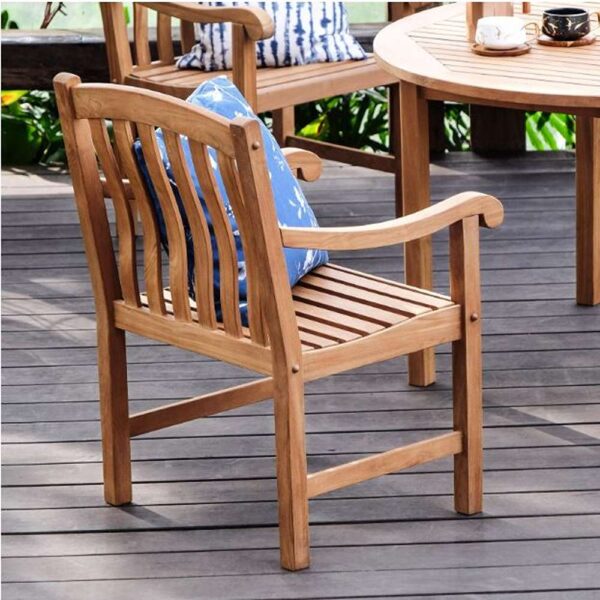 Cambridge Casual Vermont Teak Wood Outdoor Dining Chair