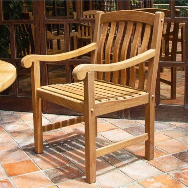 Cambridge Casual Vermont Teak Wood Outdoor Dining Chair